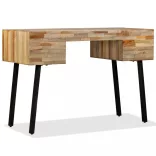 tömör újrahasznosított fa íróasztal 110 x 50 x 76 cm