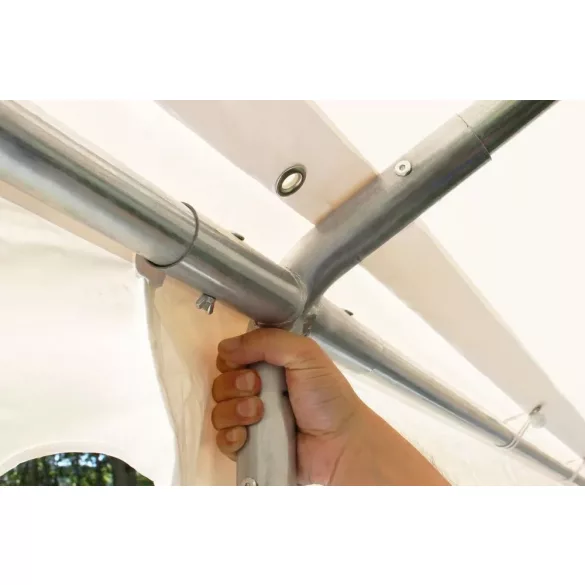Professzionális rendezvénysátor 4x8m ipari 800N PVC ponyvával