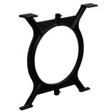 2 db öntöttvas étkezőasztal láb O-alakú vázzal