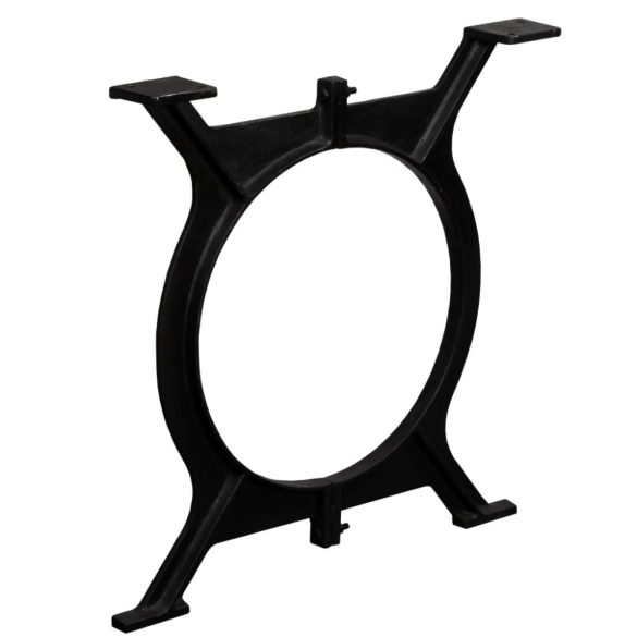 2 db öntöttvas étkezőasztal láb O-alakú vázzal