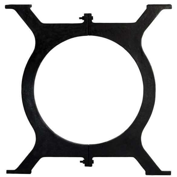 2 db öntöttvas étkezőasztal láb O-alakú vázzal