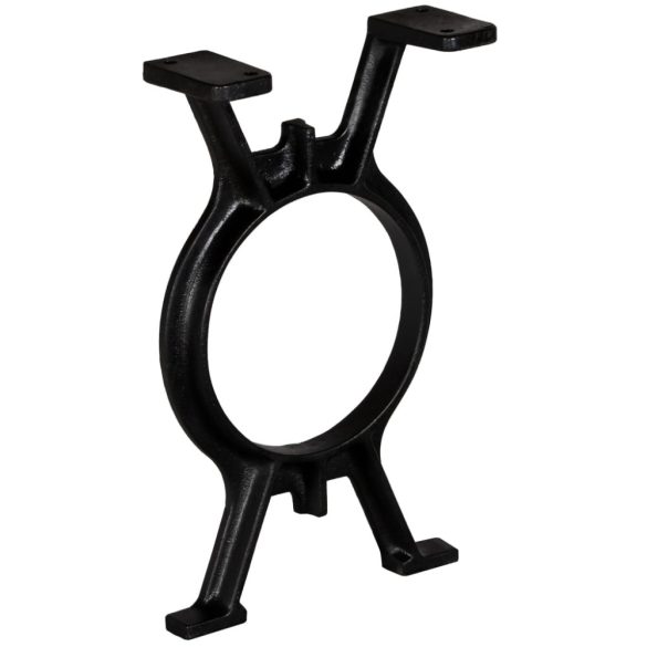 2 db öntöttvas pad láb O-alakú vázzal