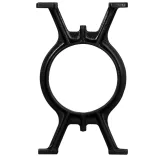 2 db öntöttvas pad láb O-alakú vázzal