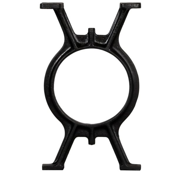 2 db öntöttvas pad láb O-alakú vázzal