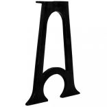 2 db ívelt, öntöttvas étkezőasztal láb A-alakú vázzal