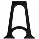 2 db ívelt, öntöttvas étkezőasztal láb A-alakú vázzal