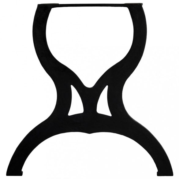 2 db öntöttvas étkezőasztal láb X-alakú vázzal