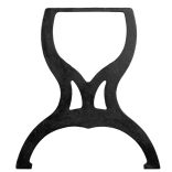 2 db öntöttvas pad láb X-alakú vázzal