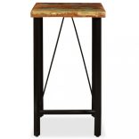 tömör újrahasznosított fa bárasztal 60 x 60 x 107 cm