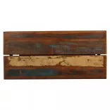 tömör újrahasznosított fa bárasztal 150 x 70 x 107 cm