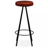 4 db valódi bőr bárszék