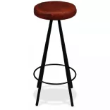 4 db valódi bőr bárszék