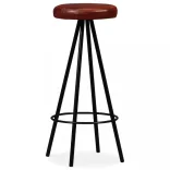 4 db valódi bőr bárszék