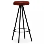 4 db valódi bőr bárszék