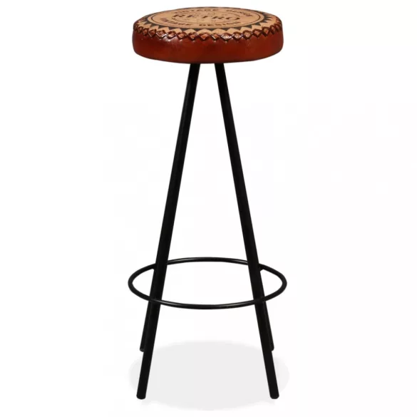 2 db valódi bőr bárszék