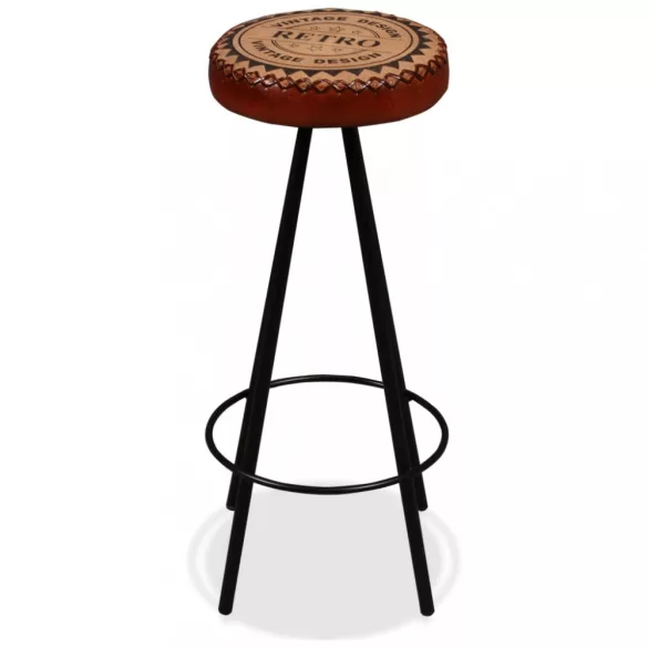 2 db valódi bőr bárszék