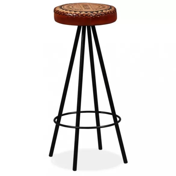 2 db valódi bőr bárszék