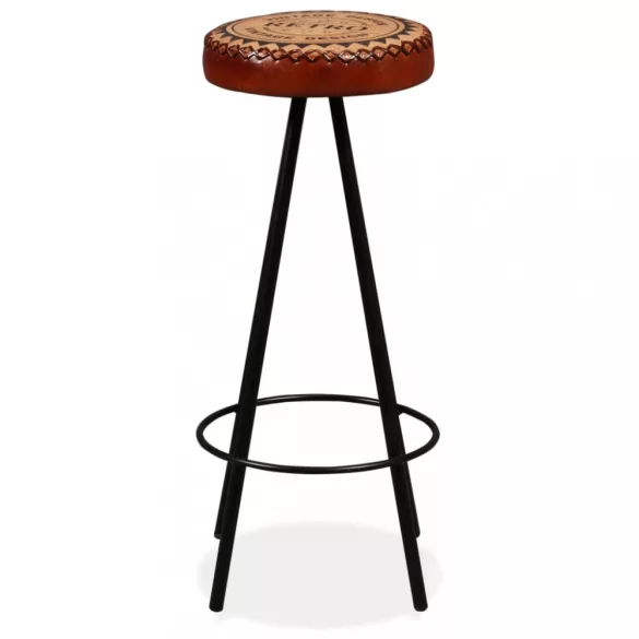 4 db valódi bőr bárszék