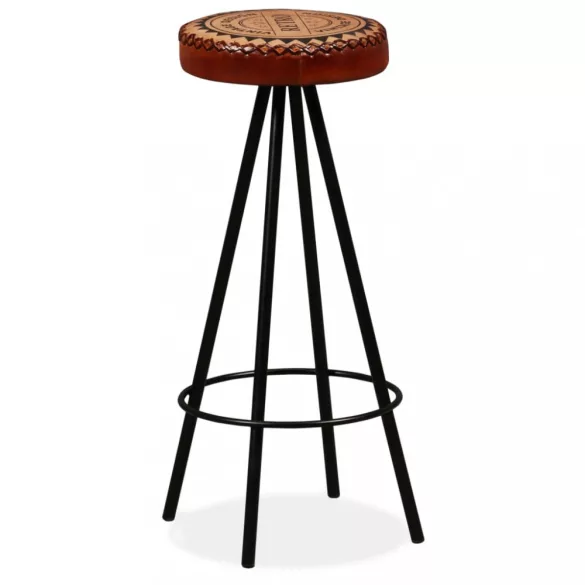 4 db valódi bőr bárszék