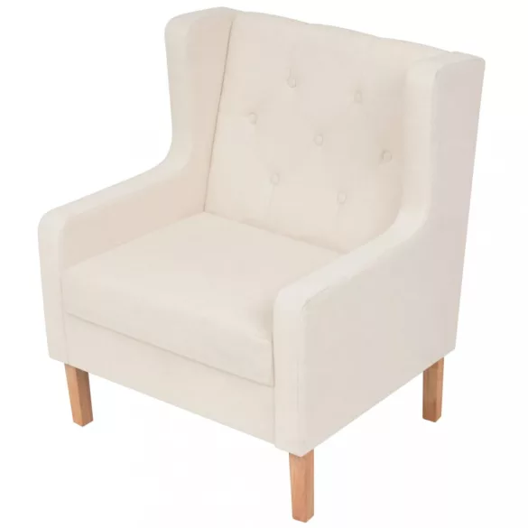 fehér szövet karosszék