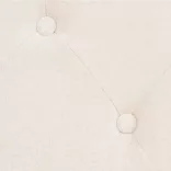 2 személyes krémfehér szövet kanapé