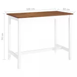 tömör fa bárasztal 108 x 60 x 91 cm