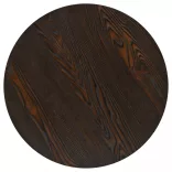 kerek, sötét hamuszínű MDF/acél bisztró asztal 60 x 75 cm