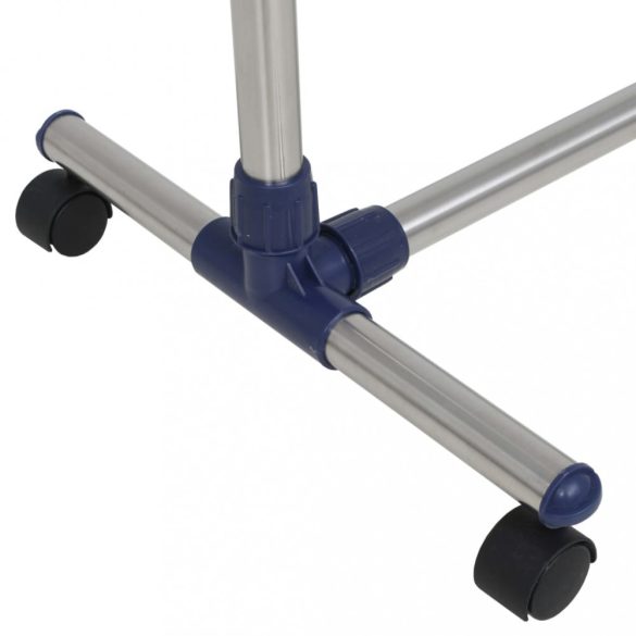 ezüstszínű rozsdamentes acél ruhaállvány 165 x 44 x 150 cm