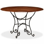 tömör akácfa étkezőasztal mézszínű felülettel 120 x 76 cm