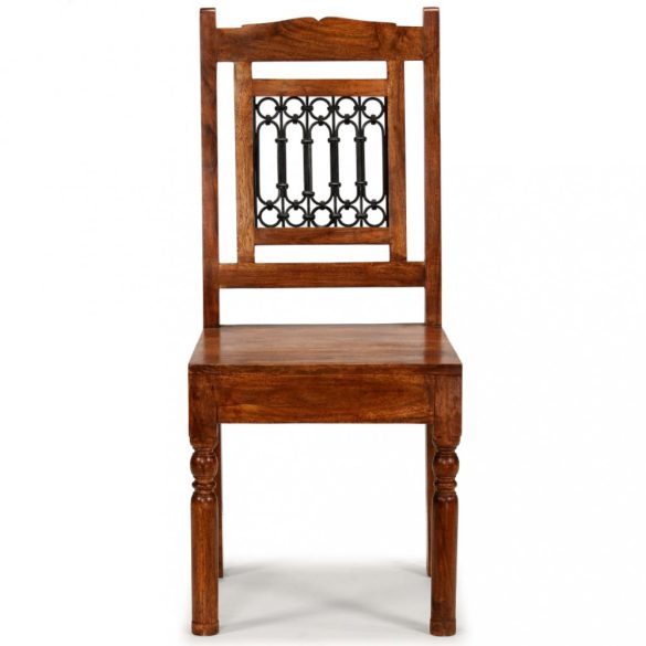 2 db tömör fa étkezőszék klasszikus mézszínű felülettel