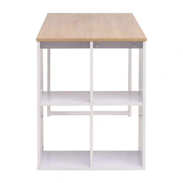 tölgyfa/fehér színű íróasztal 120 x 60 x 75 cm