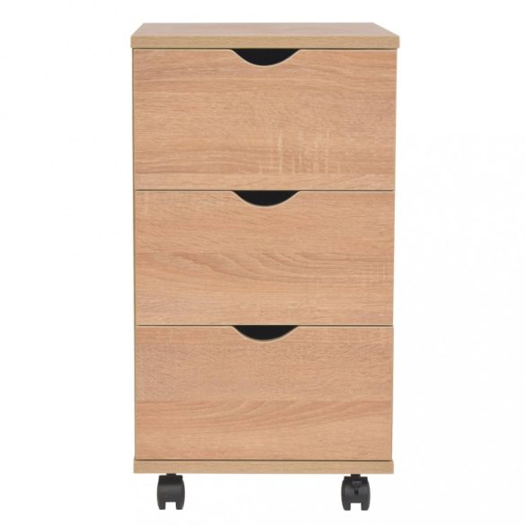 tölgy színű fiókos szekrény 33 x 45 x 60 cm