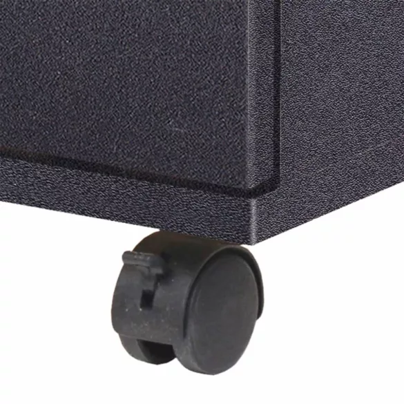 fekete fiókos szekrény 33 x 45 x 60 cm