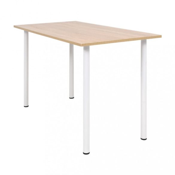 tölgyfa/fehér színű étkezőasztal 120 x 60 x 73 cm