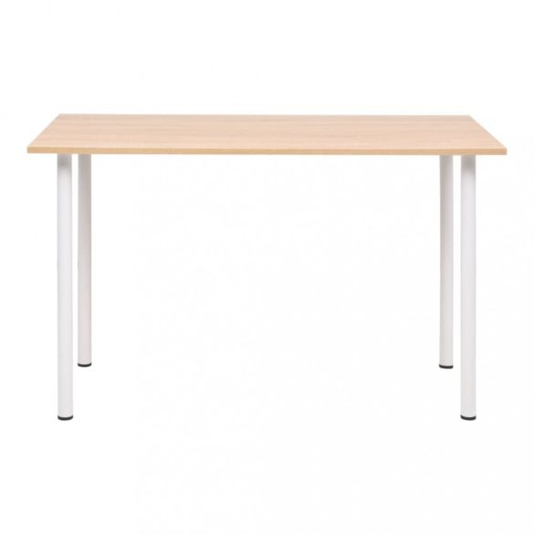 tölgyfa/fehér színű étkezőasztal 120 x 60 x 73 cm