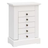 MDF ékszertartó doboz tükörrel 25 x 13,5 x 34 cm