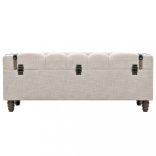 3 db tömör fa és acél tárolópad 112 x 37 x 45 cm