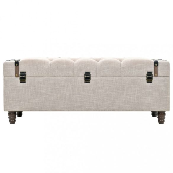 3 db tömör fa és acél tárolópad 112 x 37 x 45 cm