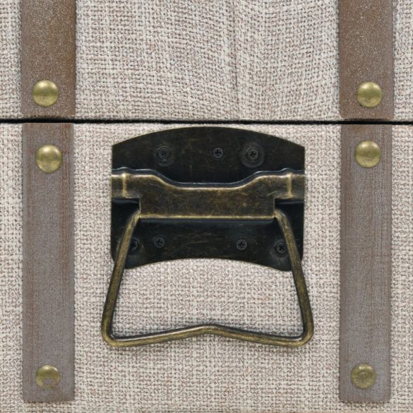 tömör fa és acél tárolópad 111 x 34 x 37 cm