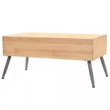 tömör fenyő dohányzóasztal 115 x 55 x 50 cm