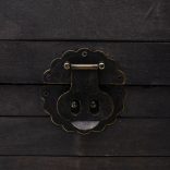 vintage stílusú tömör fa tárolóláda 120 x 30 x 40 cm