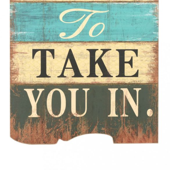 falra szerelhető fogas 6 akasztóval 120 x 40 cm „HOME IS”