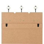 falra szerelhető fogas 6 akasztóval 120 x 40 cm „HOME IS”