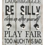 falra szerelhető fogas 6 akasztóval 120 x 40 cm „THANK YOU”