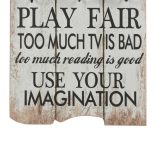 falra szerelhető fogas 6 akasztóval 120 x 40 cm „THANK YOU”