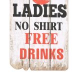 falra szerelhető fogas 6 akasztóval 120 x 40 cm „MEN LADIES”