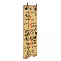   falra szerelhető fogas 6 akasztóval 120 x 40 cm „FAMILY”