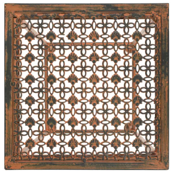 3 részes vintage stílusú rozsdás színű fém virágállvány-szett