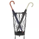 vintage stílusú fekete fém esernyőtartó 26 x 46 cm