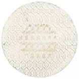 vintage stílusú fehér kör alakú fém bisztróasztal 40 x 70 cm